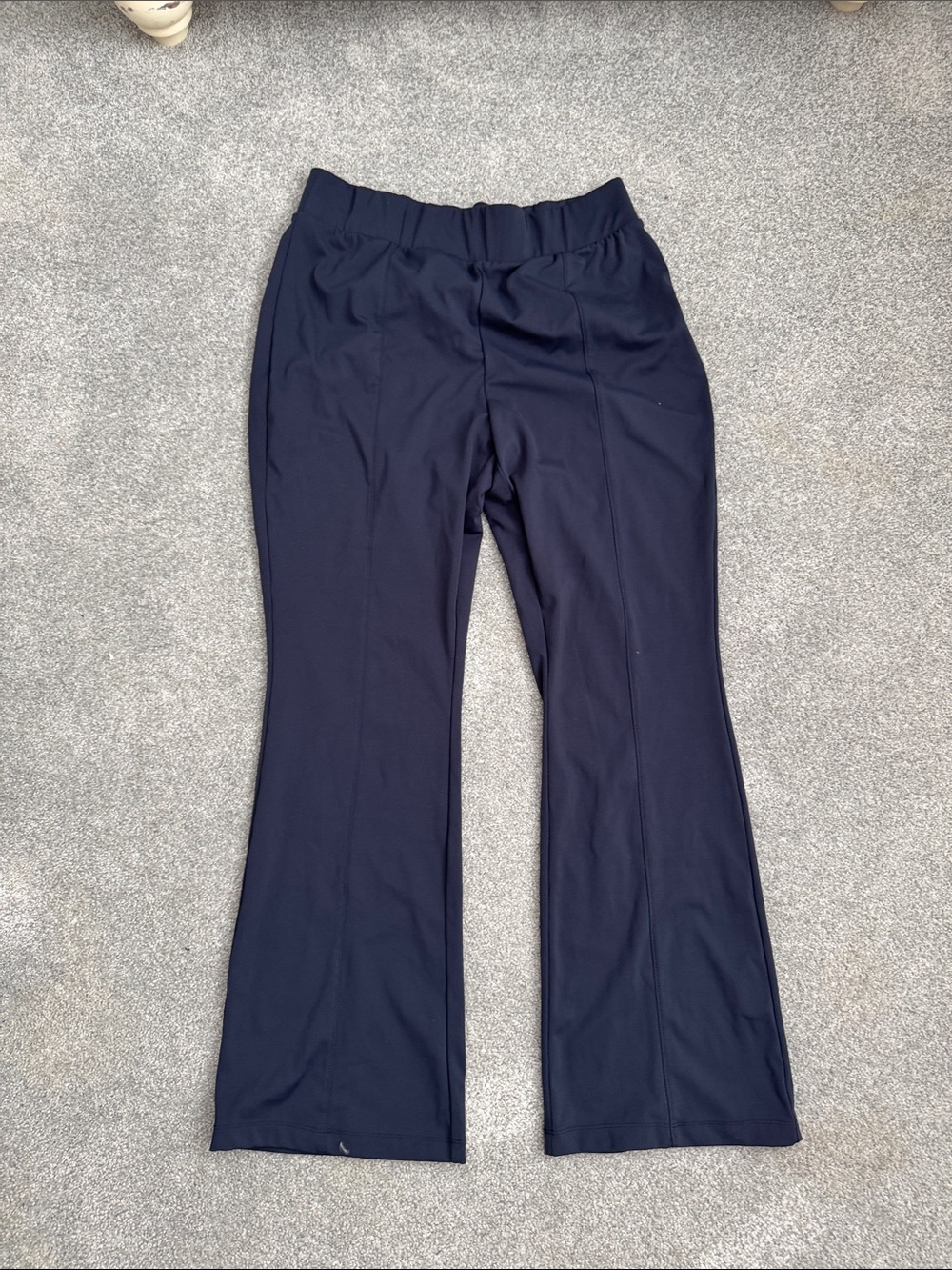 Women's Navy Flare Yoga Pants - Unbranded